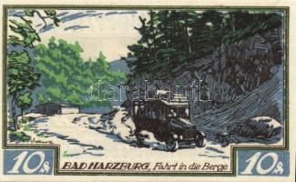 Német Birodalom/Weimari Köztársaság/ Braunschweig 1921. "Bad Harzburg" 10Pf + 25Pf + 50Pf ...