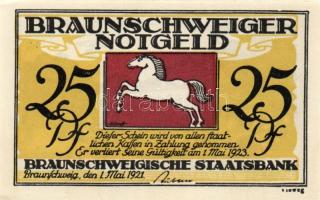 Német Birodalom/Weimari Köztársaság/ Braunschweig 1921. "Bad Harzburg" 10Pf + 25Pf + 50Pf ...