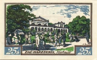 Német Birodalom/Weimari Köztársaság/ Braunschweig 1921. "Bad Harzburg" 10Pf + 25Pf + 50Pf ...