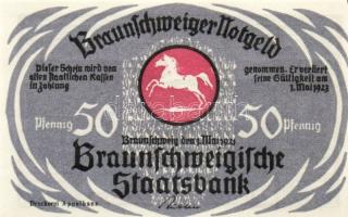 Német Birodalom/Weimari Köztársaság/ Braunschweig 1921. "Bad Harzburg" 10Pf + 25Pf + 50Pf ...