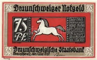 Német Birodalom/Weimari Köztársaság/ Braunschweig 1921. "Bad Harzburg" 10Pf + 25Pf + 50Pf ...