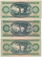 1962-1975. 10Ft (3xklf) T:III Adamo F6,F7,F8