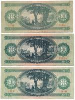 1962-1975. 10Ft (3xklf) T:III Adamo F6,F7,F8