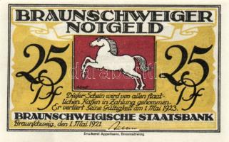 Német Birodalom/Weimari Köztársaság/ Braunschweig 1921. "Bad Harzburg" 10Pf + 25Pf + 50Pf ...