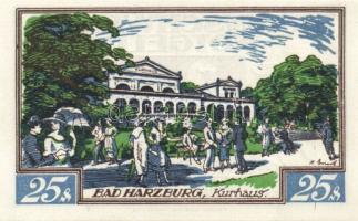 Német Birodalom/Weimari Köztársaság/ Braunschweig 1921. "Bad Harzburg" 10Pf + 25Pf + 50Pf ...