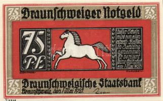 Német Birodalom/Weimari Köztársaság/ Braunschweig 1921. "Bad Harzburg" 10Pf + 25Pf + 50Pf ...