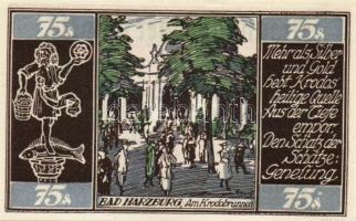 Német Birodalom/Weimari Köztársaság/ Braunschweig 1921. "Bad Harzburg" 10Pf + 25Pf + 50Pf ...