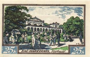 Német Birodalom/Weimari Köztársaság/ Braunschweig 1921. "Bad Harzburg" 10Pf + 25Pf + 50Pf ...