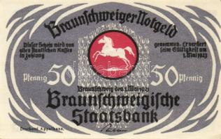 Német Birodalom/Weimari Köztársaság/ Braunschweig 1921. "Bad Harzburg" 10Pf + 25Pf + 50Pf ...