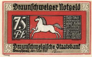 Német Birodalom/Weimari Köztársaság/ Braunschweig 1921. "Bad Harzburg" 10Pf + 25Pf + 50Pf ...