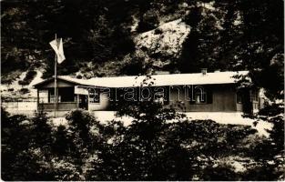 1957 Hermánd, Harmanec; Harmanecká Chata pri jaskyni Izbica / menedékház a Hermándi barlangnál / chalet, tourist house (EK)