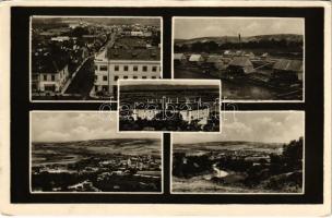 Galgóc, Frasták, Hlohovec; kastély, látkép, utca, úszó vízi hajómalom (vízimalom) / castle, general view, street view, floating watermills (boat mills) (EK)