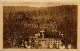 Stószfürdő, Stoósz-fürdő, Kúpele Stós; ÚNP / fürdő, szálloda télen / spa, hotel in winter (EK)