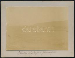 1907 Bethlen (Beclean, Erdély) látképe. 12x8,5 cm Feliratozott fotó kartonon.