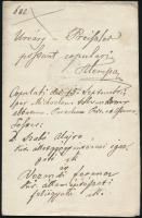 1870 A Terézvárosi plébános igazolása Ujváry Lajos, a Pesti Napló szerkesztőjének és Cherny Anna ház...