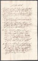 1827 Szerződés, gótbetűs folyóírásal