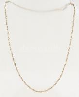 Ezüst(Ag) fantáziaszemes nyaklánc, jelzett, h: 42,5 cm, nettó: 9,41 g