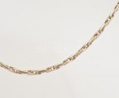 Ezüst(Ag) fantáziaszemes nyaklánc, jelzett, h: 42,5 cm, nettó: 9,41 g