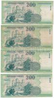 1998-2007. 200Ft (4xklf) T:III F53,F53C,F53F,F53G