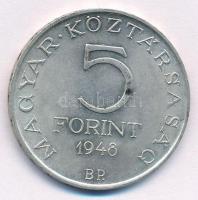 1948. 5Ft Ag "Petőfi" T:1- kis patina 
Adamo EM1