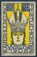 1908 Wiener Werkstätte jubileumi levélzáró RR!