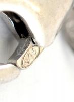 Ezüst(Ag) áttört extravagáns denevér karkötő, jelzett, h: 19,5 cm, nettó: 16,47 g