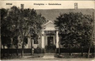 1927 Billéd, Biled; Községháza. Tenner Ignác kiadása / Gemeindehaus / town hall (EK)