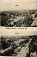 1909 Billéd, Biled; látkép, Fő utca. Rómán Miklós kiadása / general view, main street (fa)
