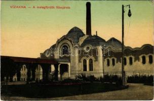 1912 Vízakna, Salzburg, Ocna Sibiului; a meleg fürdők bejárata. Budovsky L. kiadása / warm baths, spa (Rb)
