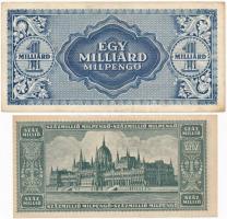 1946. 100.000.000MP "Gyűjtők Emlékkiállítása Pécsett 1965. XI. 7-10" felülbélyegzéssel + 1...