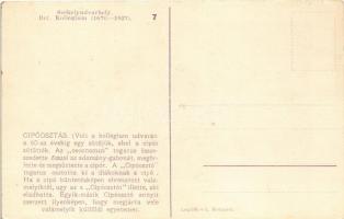 Székelyudvarhely, Odorheiu Secuiesc;  Református kollégium. Cipóosztás / Calvinist boarding school (...