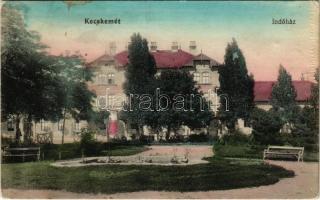 1913 Kecskemét, indóház, vasútállomás (EK)