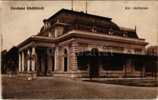 1918 Gödöllő, vasútállomás, Királyi váróterem (EK)