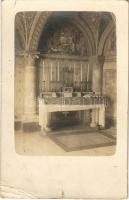 1915 Vereb, templom belső. photo (szakadás / tear)