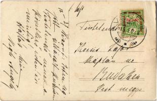 1915 Vereb, templom belső. photo (szakadás / tear)