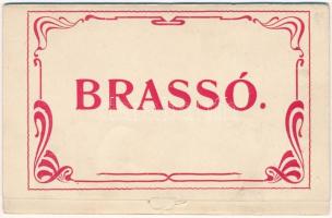 Brassó, Kronstadt, Brasov; leporello 5 lappal / leporellocard with 5 cards (hajtásnál szakadt / bent...