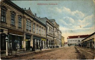 1914 Békéscsaba, Andrássy út, Leszich Gábor műórás üzlete, Tevan Adolf könyvnyomdája és saját kiadása (kopott sarkak / worn corners)