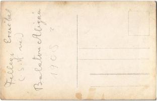 ~1908 Balatonaliga, Fellegi Erzsébet, fürdőház. photo (EK)