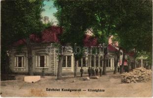 1915 Kunágota, Községháza (szakadás / tear)