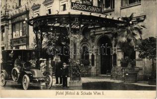 Wien, Vienna, Bécs I. Hotel Meissl & Schadn, automobile