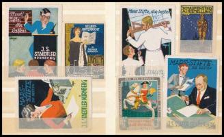 Kis kiállítási levélzáró tétel 3 berakólapon