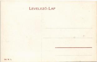 Dobsina, Fő tér, evangélikus templom, Sárkány Boldizsár üzlete. W.L. 154. / main square, Lutheran ch...