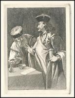 Nagy Zoltán (1916-1987): Orvosok. Rézmetszet, papír jelzés nélkül, 8x6 cm