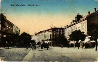 1923 Sátoraljaújhely, Wekerle tér, üzletek (fa)