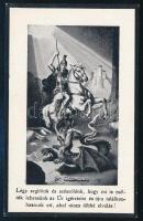 Vitéz Paulay György (1891-1942) gyászjelentése, a képen sok kitüntetéssel dekorált