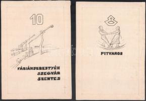 Jelzés nélkül: Daloló Csongrád megye. 150 Csongrád megyei népdal borító ás fejezet terve, össz. 10 d...