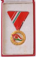~1970-1980. Előre - Kiváló Úttörővezető zománcozott kitüntetés mellszalagon, eredeti tokban T:1