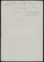 1936 Csik Ferenc (1913-1945) olimpiai bajnok fotója, a berlini olimpiáról hazatérőben a vonat ablaká...