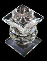 Swarowski gyertyatartó pár. Jelzett. Hibátlan. 6 cm