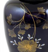 Herendi porcelán asztali lámpa. Kézzel festett, jelzett, hibátlan. Búra nélkül. 34 cm